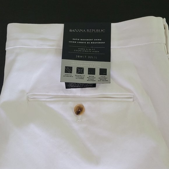 NWT Banana Republic Aiden Slim Fit Chinos - Picture 2 of 10